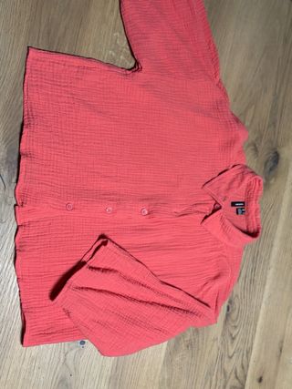 Camicia donna corallo