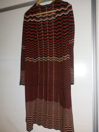 Casaco comprido malha fina