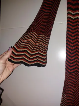 Casaco comprido malha fina