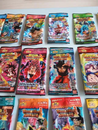 Sobres Dragon Ball Super Heroes (vacíos)