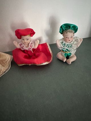 Bamboline porcellana vintage set 4