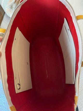 Bolso Carolina Herrera Beige y Amarillo Nuevo