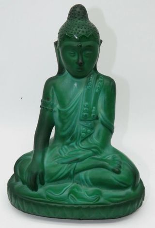 Buddha in vetro di malachite