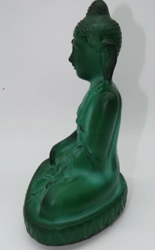 Buddha in vetro di malachite