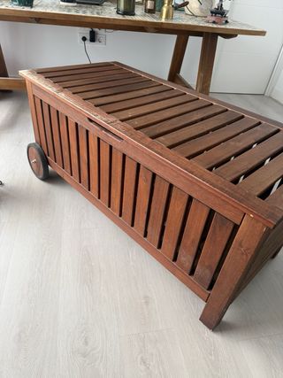 Baúl y Butaca Ikea Madera Maciza Exterior