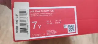 Nike Air Max Blancas y Naranja