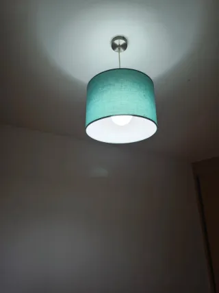 Lámpara de techo tela y metal