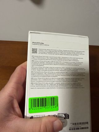 iPhone 16 Pro Max 256GB 100% Batería