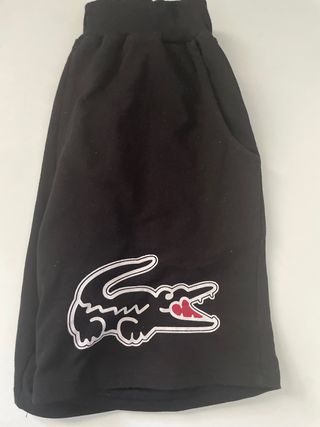 Pantalones cortos negros Lacoste