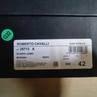 Zapatos Roberto Cavalli Negros