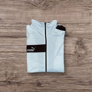 Puma White and Brown Sweatshirt Size S