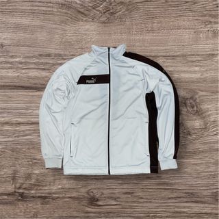 Puma White and Brown Sweatshirt Size S