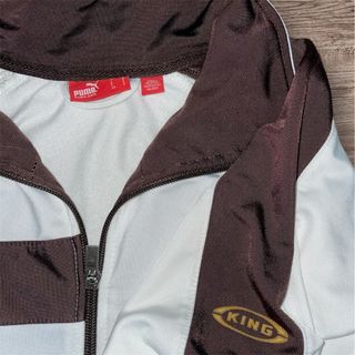 Puma White and Brown Sweatshirt Size S