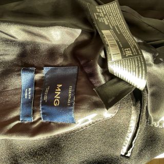 Abrigo Hombre NUEVO Lana Negro MANGO Slim Fit