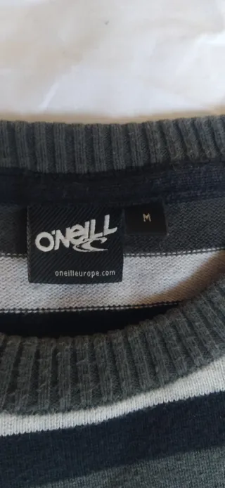 Jersey O'Neill rayas gris, rosa y blanco