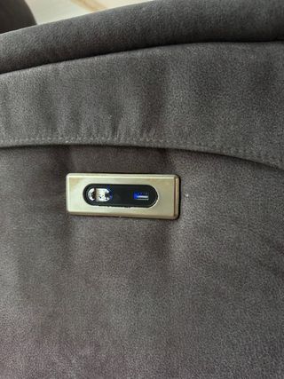 Sillón reclinable marrón tela/Precio negociable