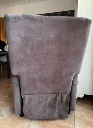 Sillón reclinable marrón tela/Precio negociable