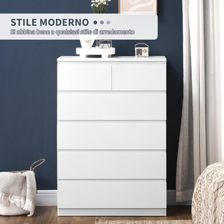 Cassettiera 6 Cassetti con Design Antiribaltamento