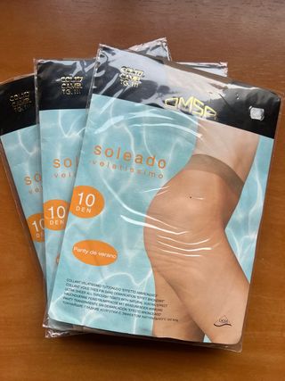 Collants OMSA 10 Den - Castanho - Tamanho M