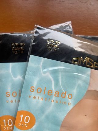 Collants OMSA 10 Den - Castanho - Tamanho M