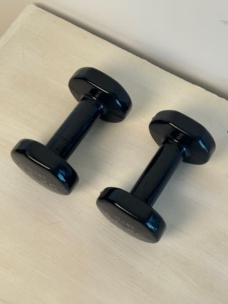 2 Mancuernas 5 kg Negras Domyos / Decathlon