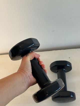 2 Mancuernas 5 kg Negras Domyos / Decathlon