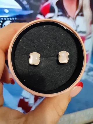 Pendientes Tous Oso Rosa