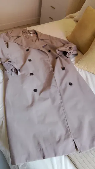 Gabardina larga beige H&M