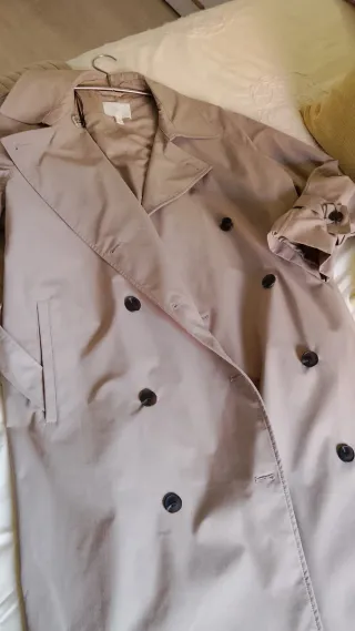 Gabardina larga beige H&M