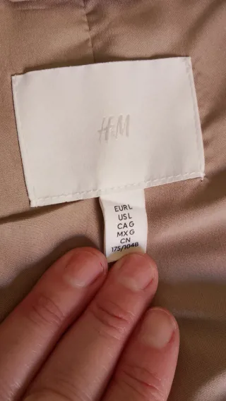 Gabardina larga beige H&M