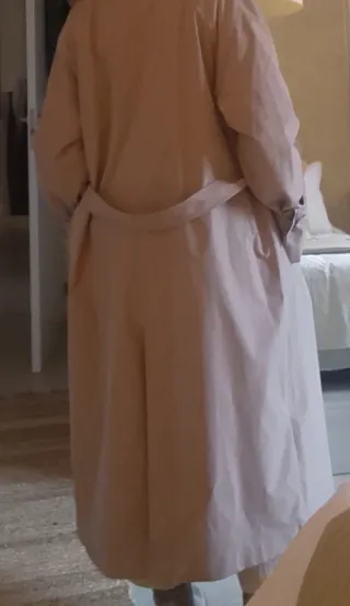 Gabardina larga beige H&M