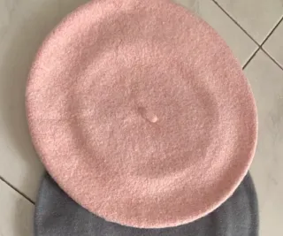 Cappello basco donna vintage rosa