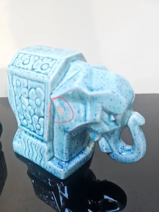 Coppia fermalibri elefanti stile Decò