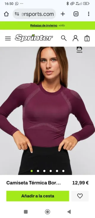 Camisetas térmicas Boriken Talla S-M