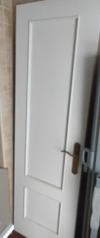 Puerta madera maciza