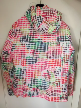 Chaqueta de esquí con estampado de lunares