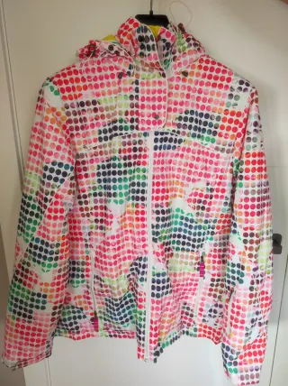 Chaqueta de esquí con estampado de lunares