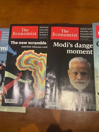 Lote 5 revistas de The Economist