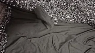 Chaqueta Zara Brillante Negra y Plateada