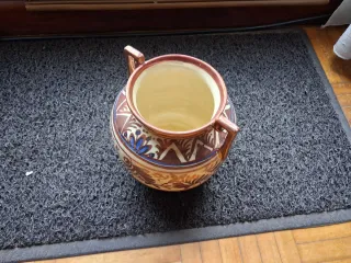 Jarrón decorativo cerámica antiguo