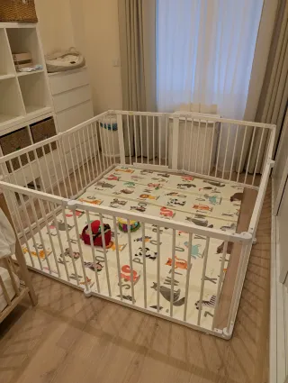 Parque infantil KIDUKU blanco XXL