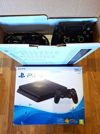 Ps4 SLIM / MANDO / JUEGOS / CARGADOR / CAJA / PACK