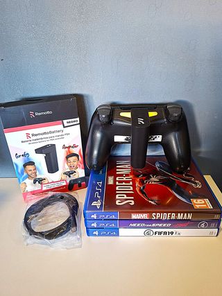 Ps4 SLIM / MANDO / JUEGOS / CARGADOR / CAJA / PACK