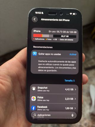 iPhone 15 Pro 90% salud batería