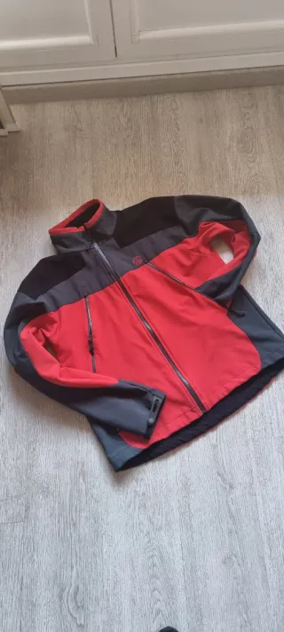 Cortavientos Ternua XL Negro/Rojo