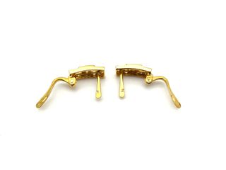 pendientes oro 18k con piedra con circonita