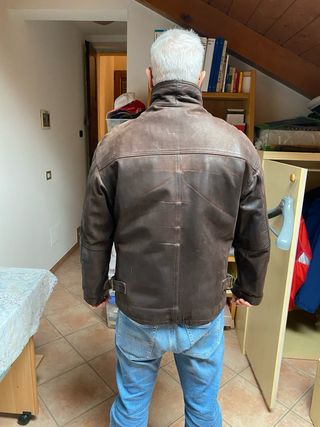 Giubbotto vera pelle Antica Pelletteria