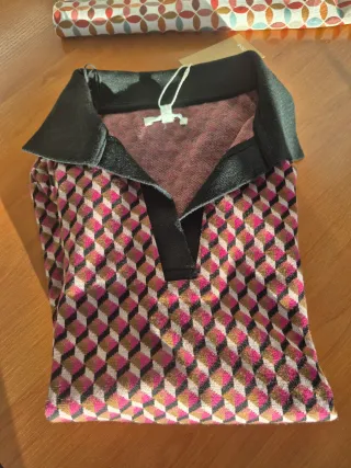 Camiseta punto Yerse geométrica talla S