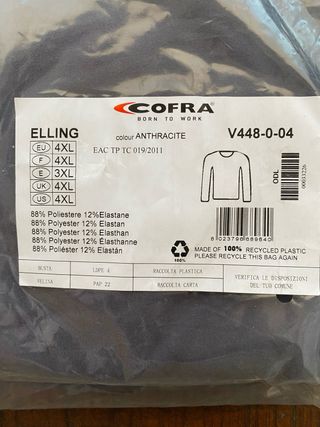 Camisetas interior COFRA Elling 4XL