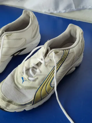 Scarpe Puma da Uomo Bianco ed Oro